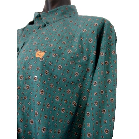 Cinch Men's Size XXL Shirt Long Sleeve Button Down Patterned, Shirt L Sleeve - Picture 6 of 11